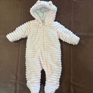 Wonder Nation Pink Hooded Puffer Suit soft!!